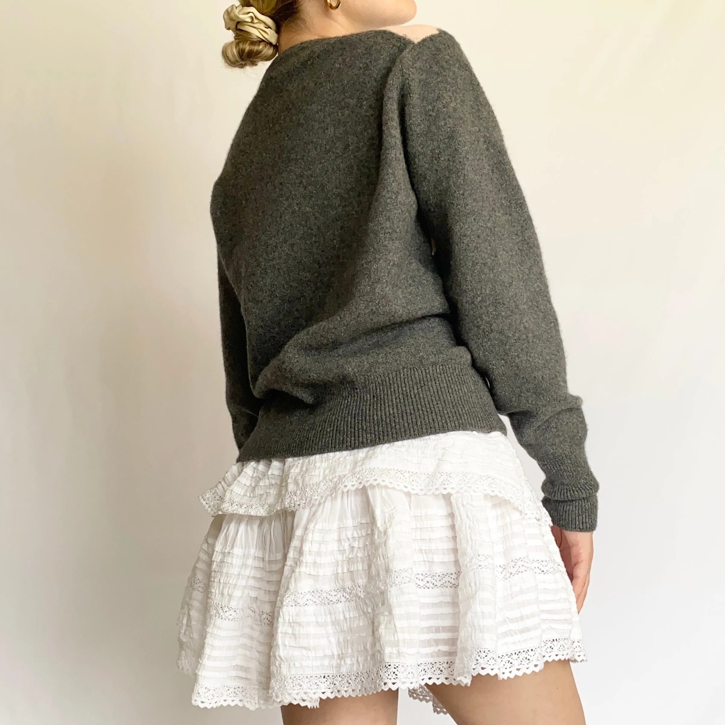 1960s Scottish Cashmere Argyle Sweater (S)