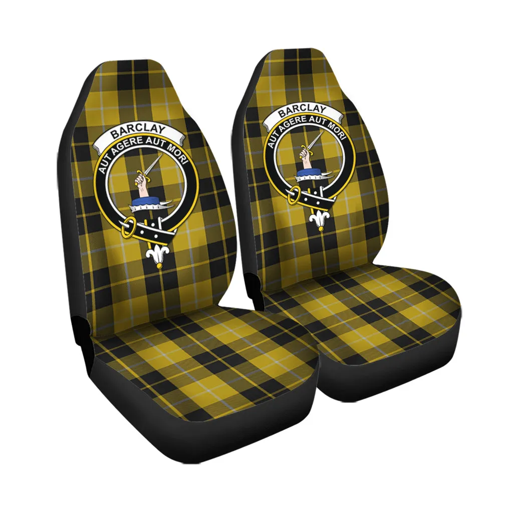 Barclay Dress Tartan Car Seat Cover with Family Crest