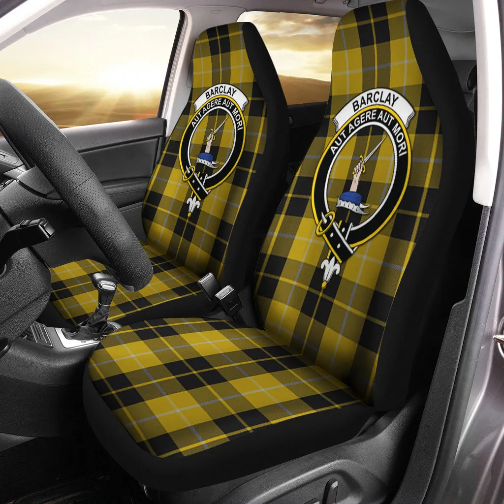 Barclay Dress Tartan Car Seat Cover with Family Crest