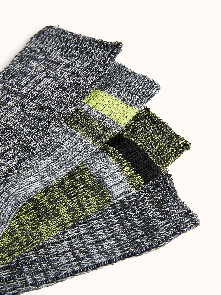 Boys' Full Cushion Crew Boot Socks (4 Pairs) - Assorted Colors