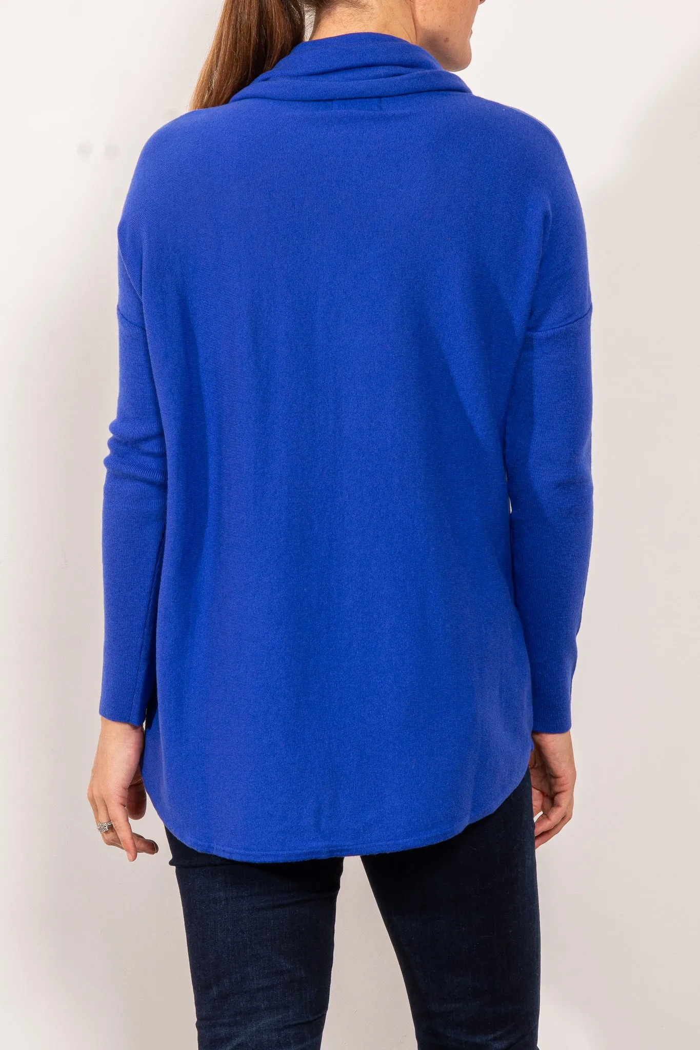 Bridge & Lord Curved Hem Cowl Neck Jumper