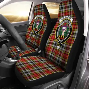 Buchanan Old Dress Tartan Car Seat Cover with Family Crest