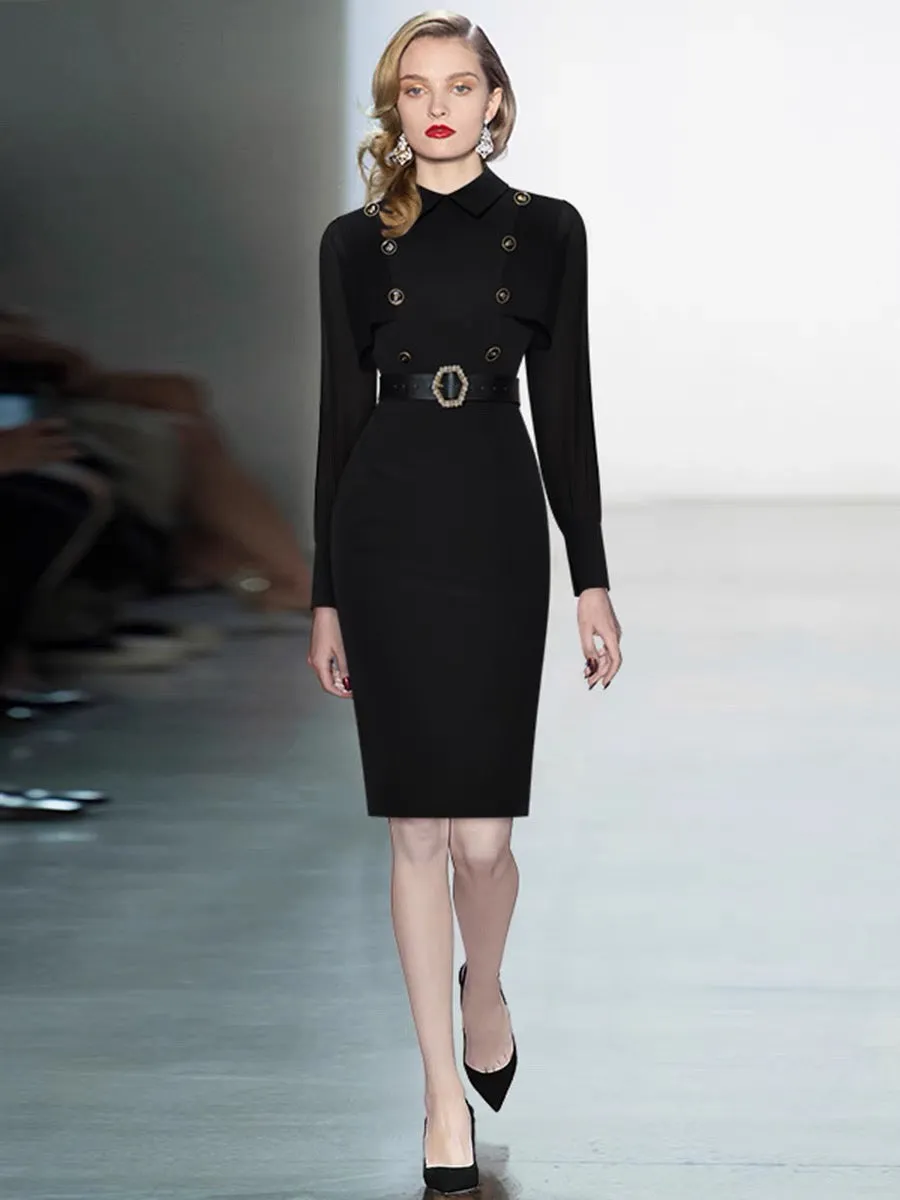 Button Detail Dress