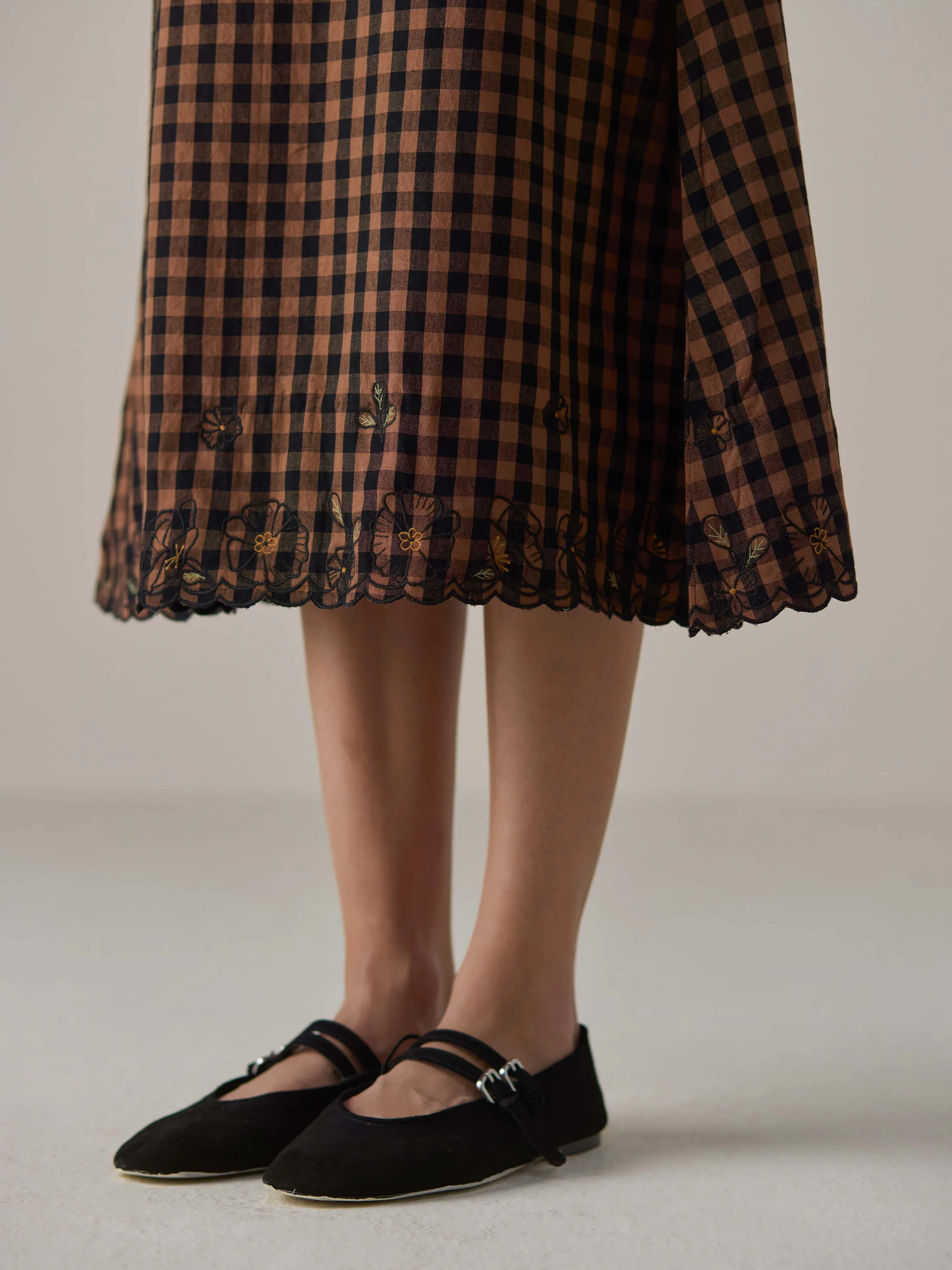 Cherry Wood Midi Dress