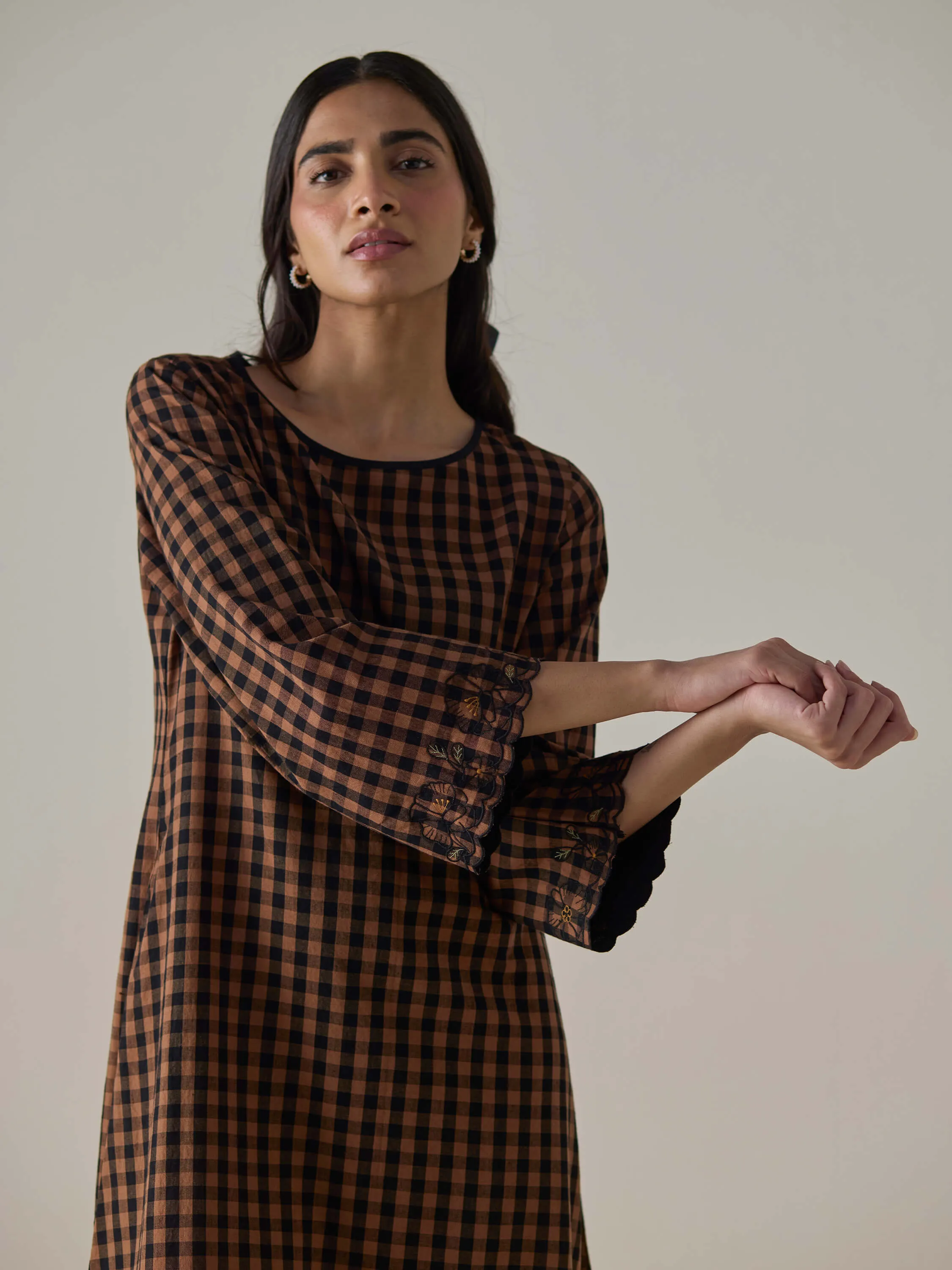 Cherry Wood Midi Dress
