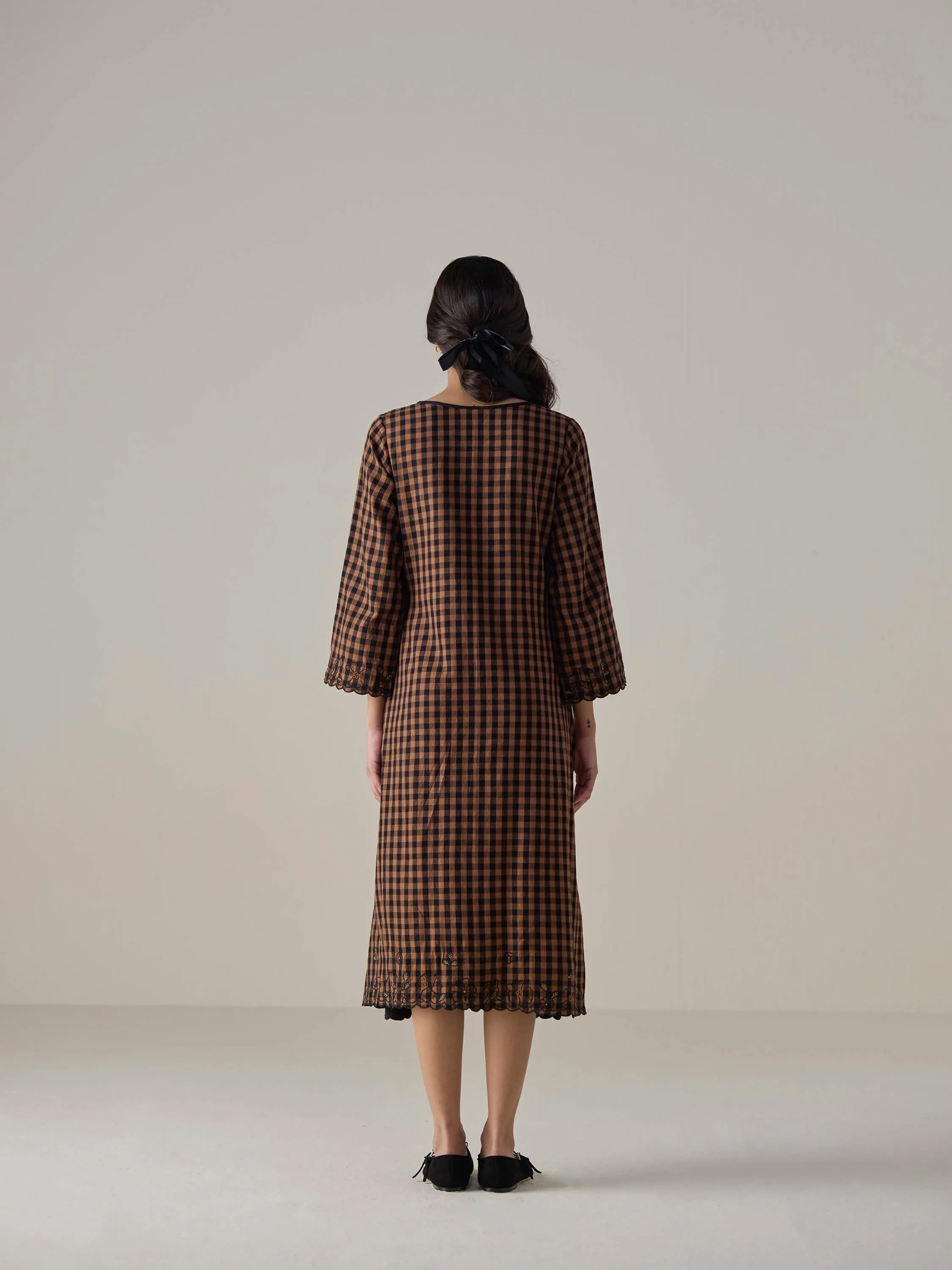 Cherry Wood Midi Dress