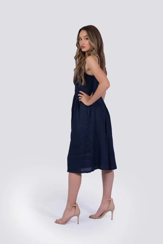 Everly Dress | Navy