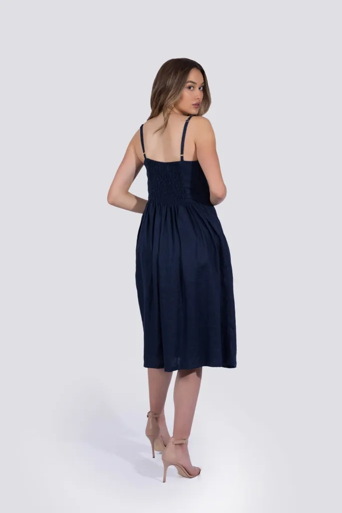 Everly Dress | Navy