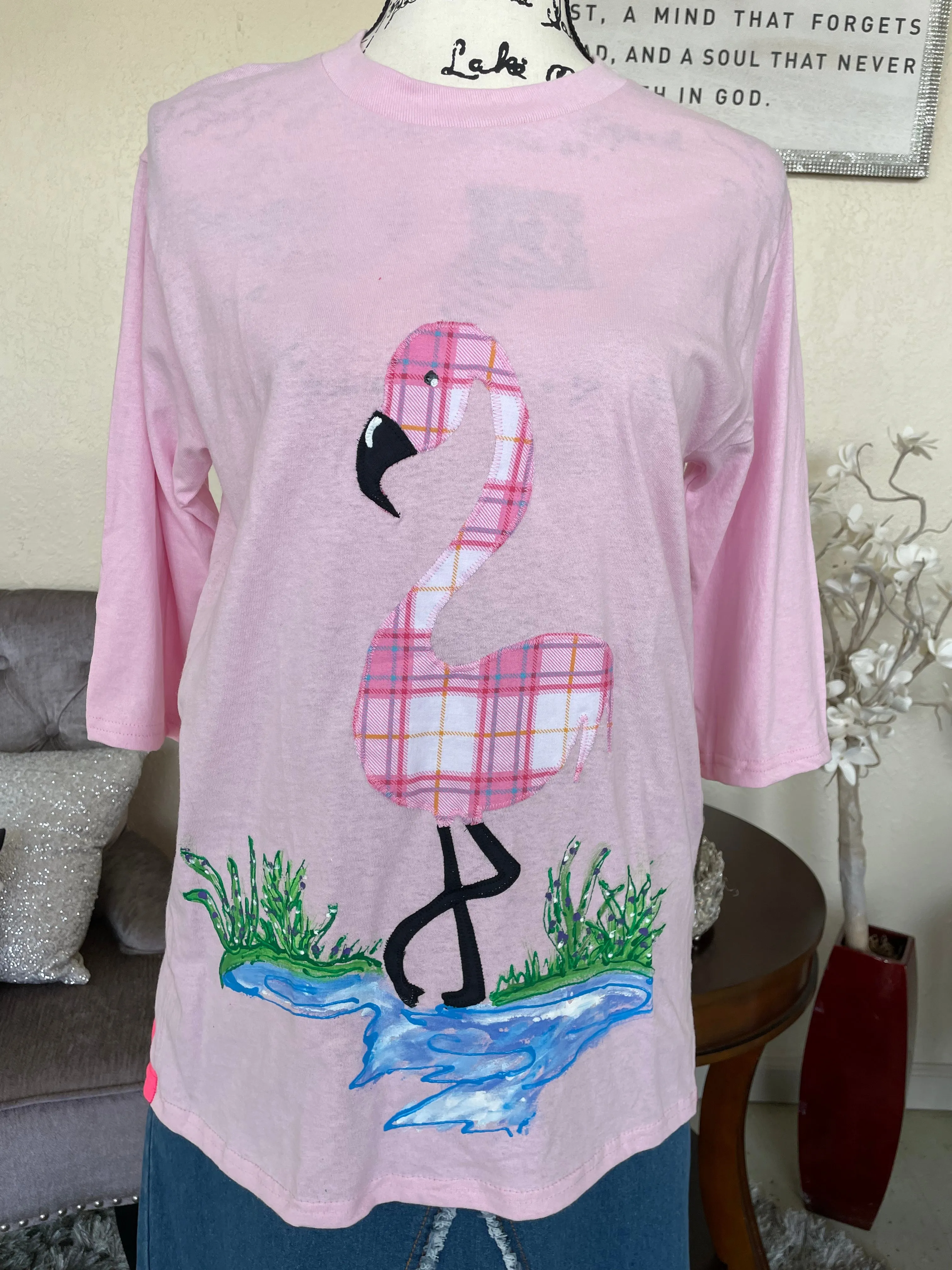 Flamingo Painted Tee