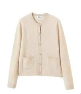 Gwendolyn Cashmere Sweater in Oatmeal