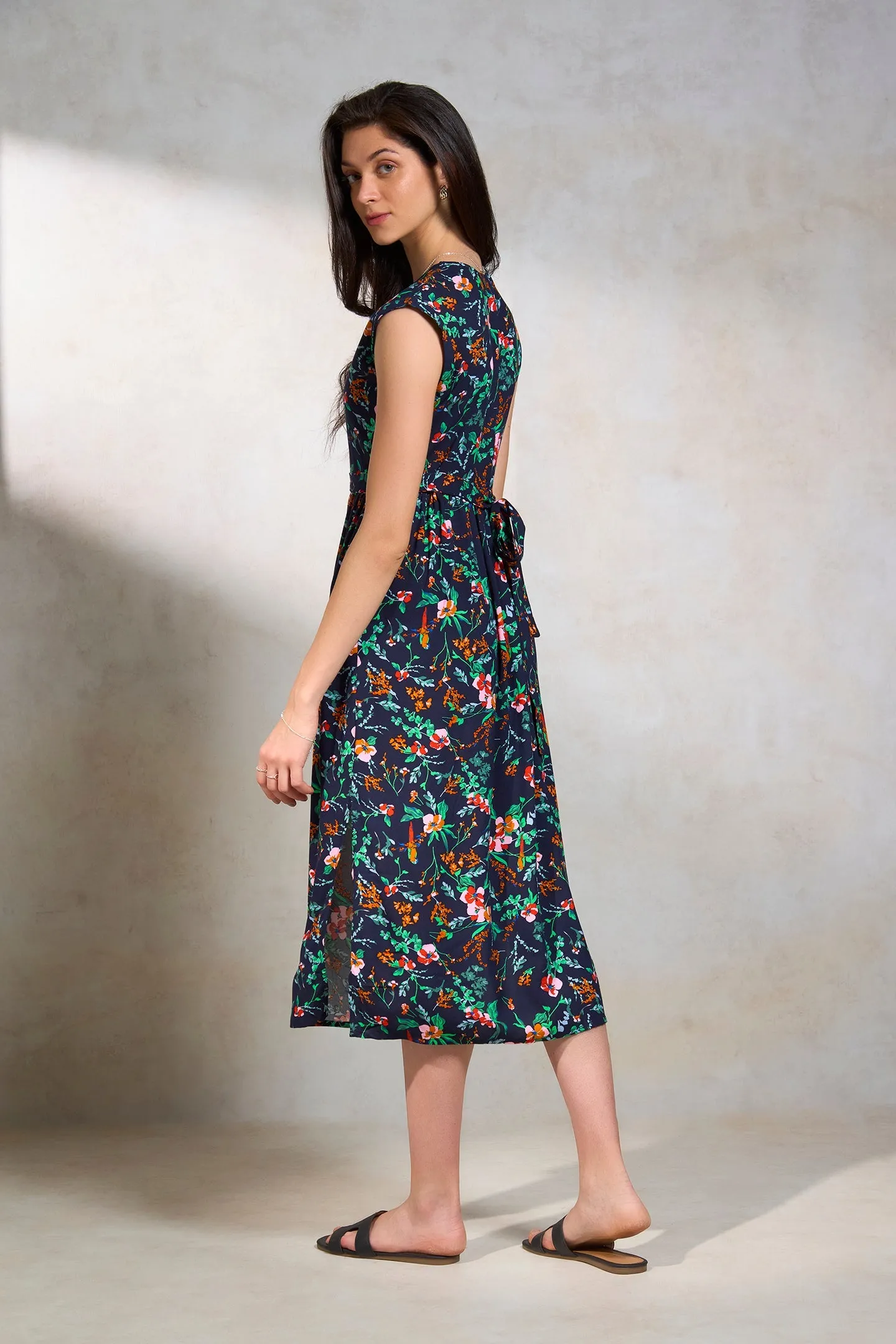 Hriya|Floral Midi Dress