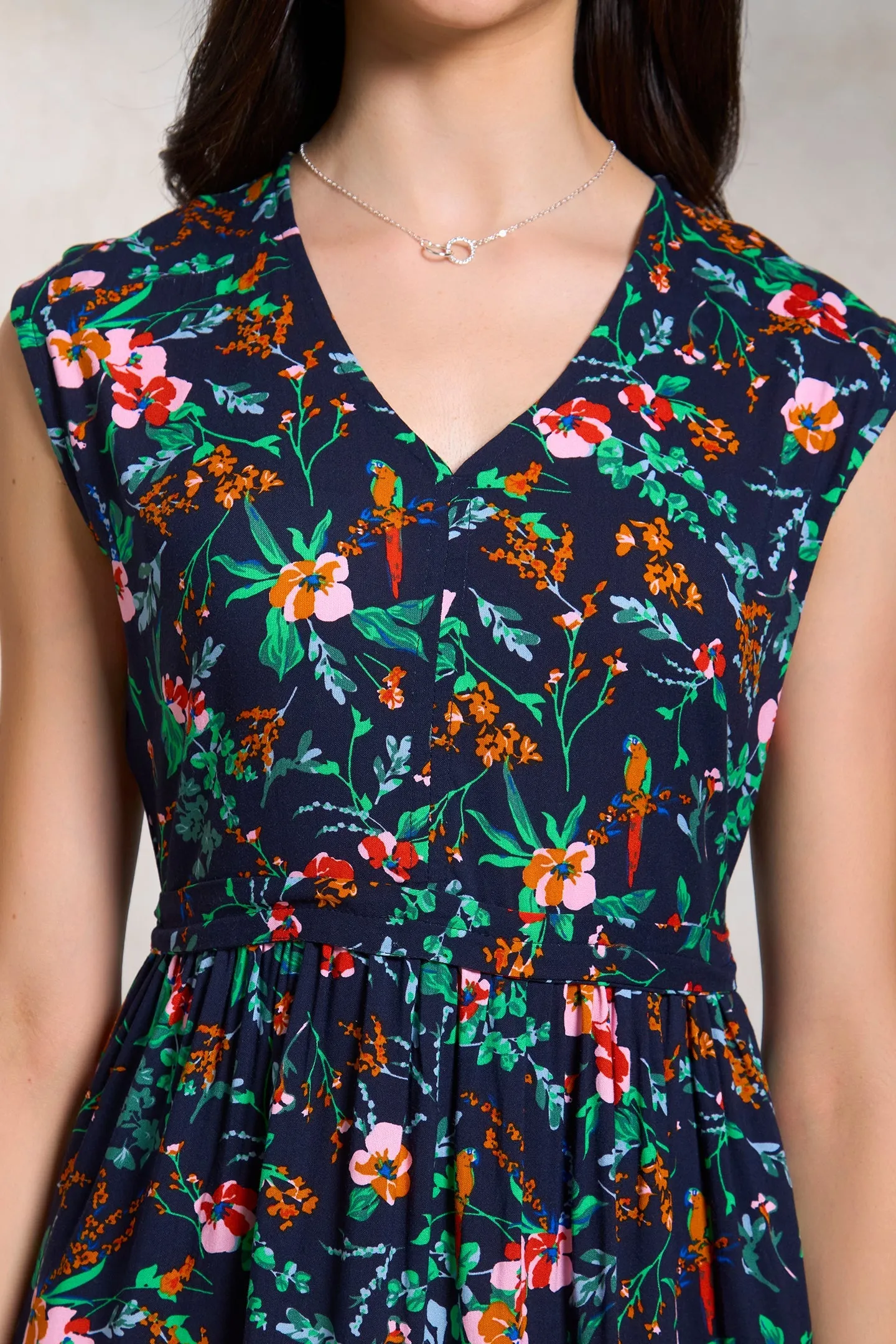 Hriya|Floral Midi Dress