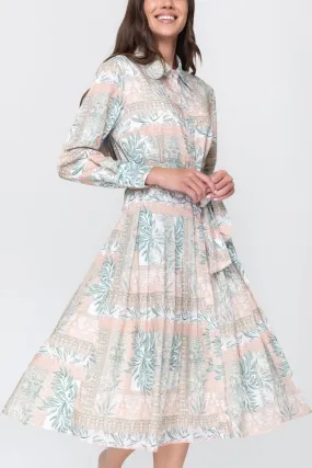 JADE DRESS (GREEN PATTERN)