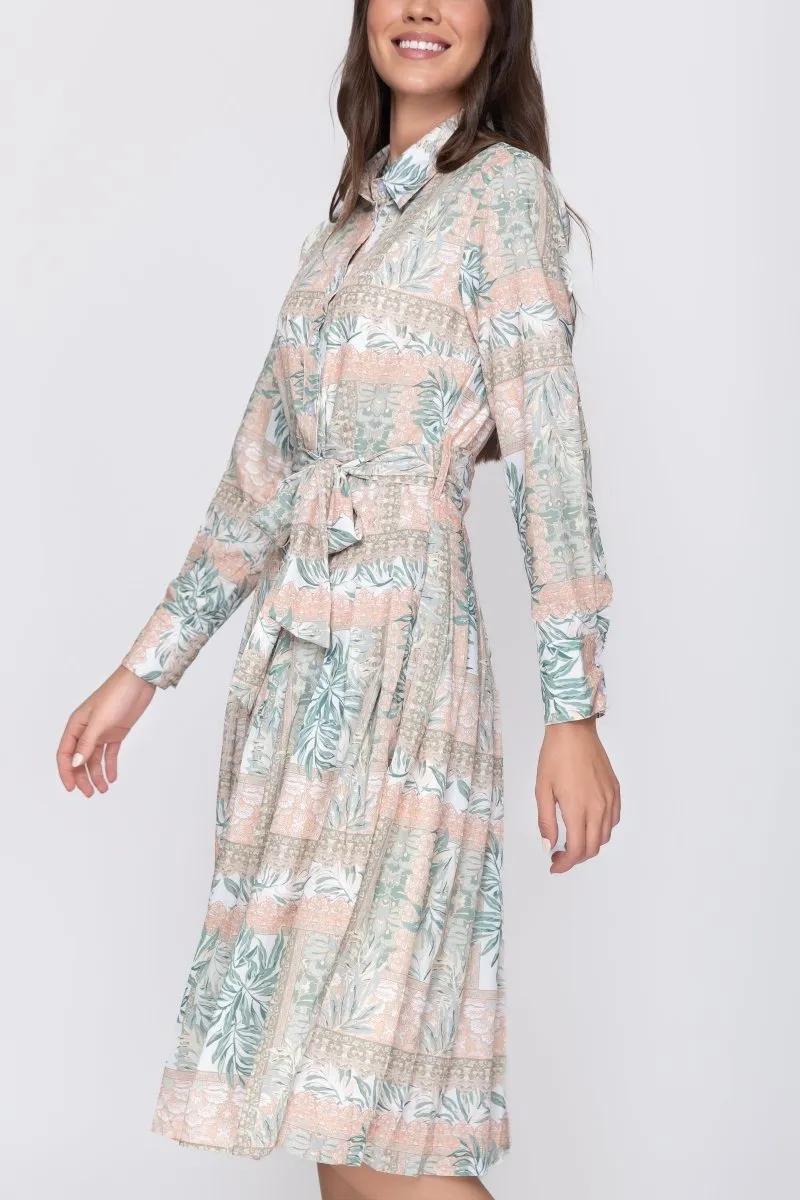 JADE DRESS (GREEN PATTERN)