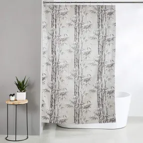 Kuber Industries Shower Curtain & Bathmat Set | Non-Slip Bath mats for Bathroom | Easy-Slide Curtains | Polyester Curtain or Bathmat for Bath Décor | YX0030-3T | 9 Pcs Set | Multicolor