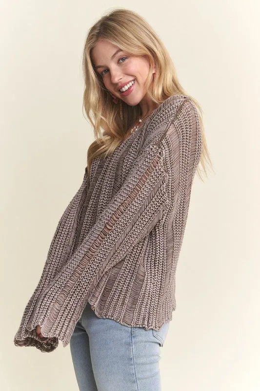 MINERAL WASHED SWEATER
