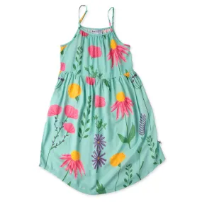 Minti Wild Flowers Midi Dress - Mint