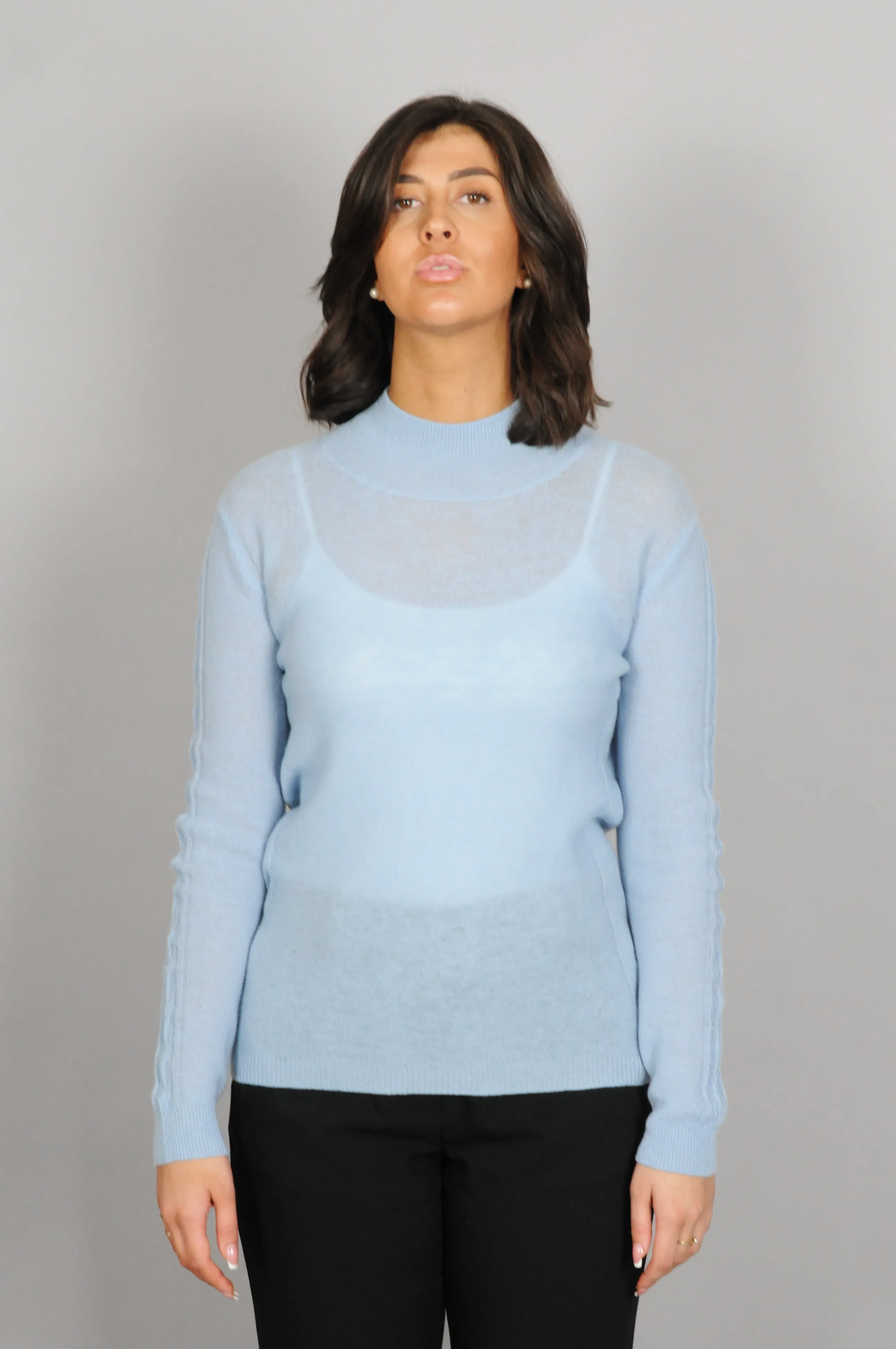 MKI Sweater - 100% Wool - Accessories - Light Blue