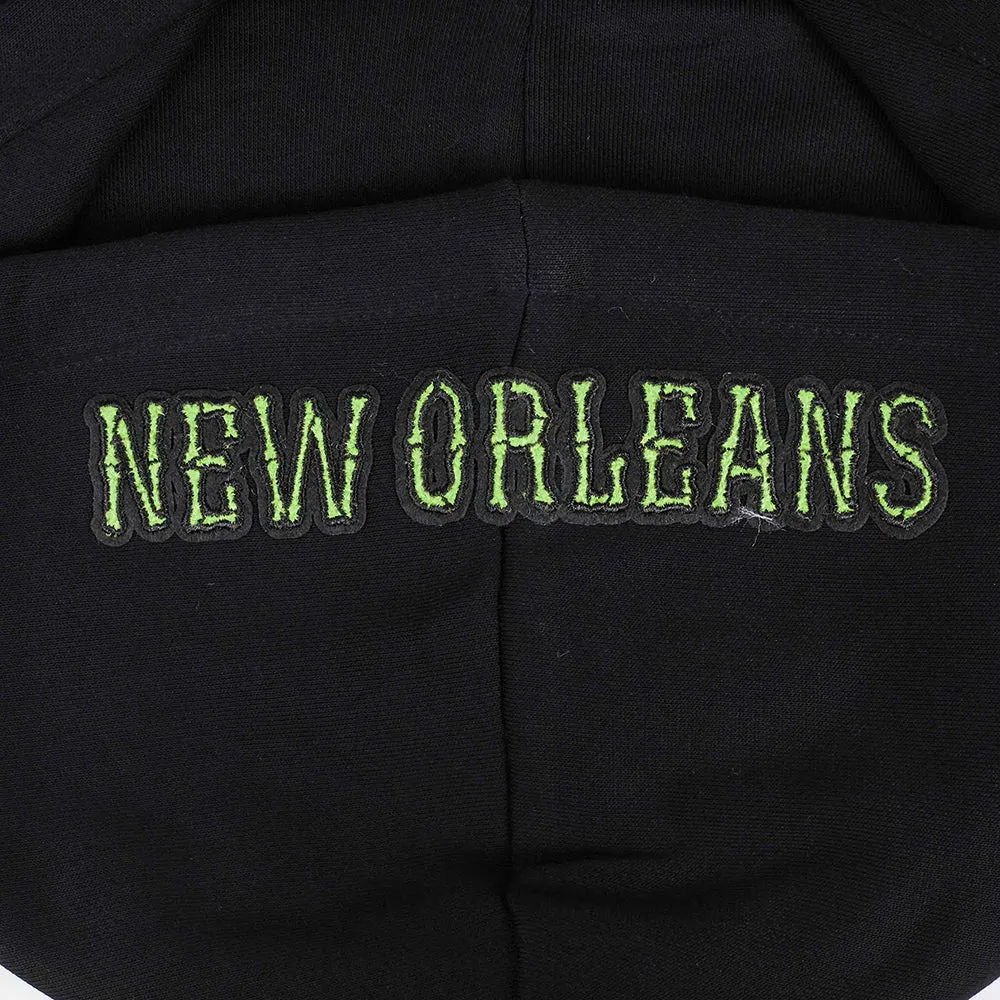NBA NEW ORLEANS PELICANS CITY EDITION 24-25 WOMEN'S FLC CROPPED PO HOO (BLACK)