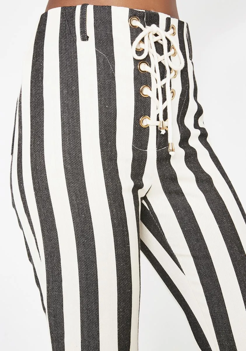 Onyx The Thelma Striped Pants
