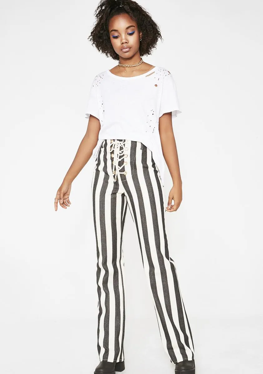 Onyx The Thelma Striped Pants