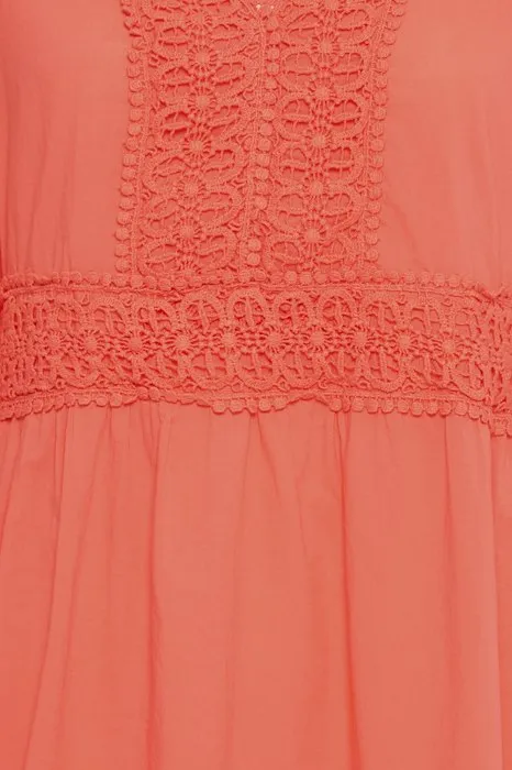 Pamela Dress - Living Coral