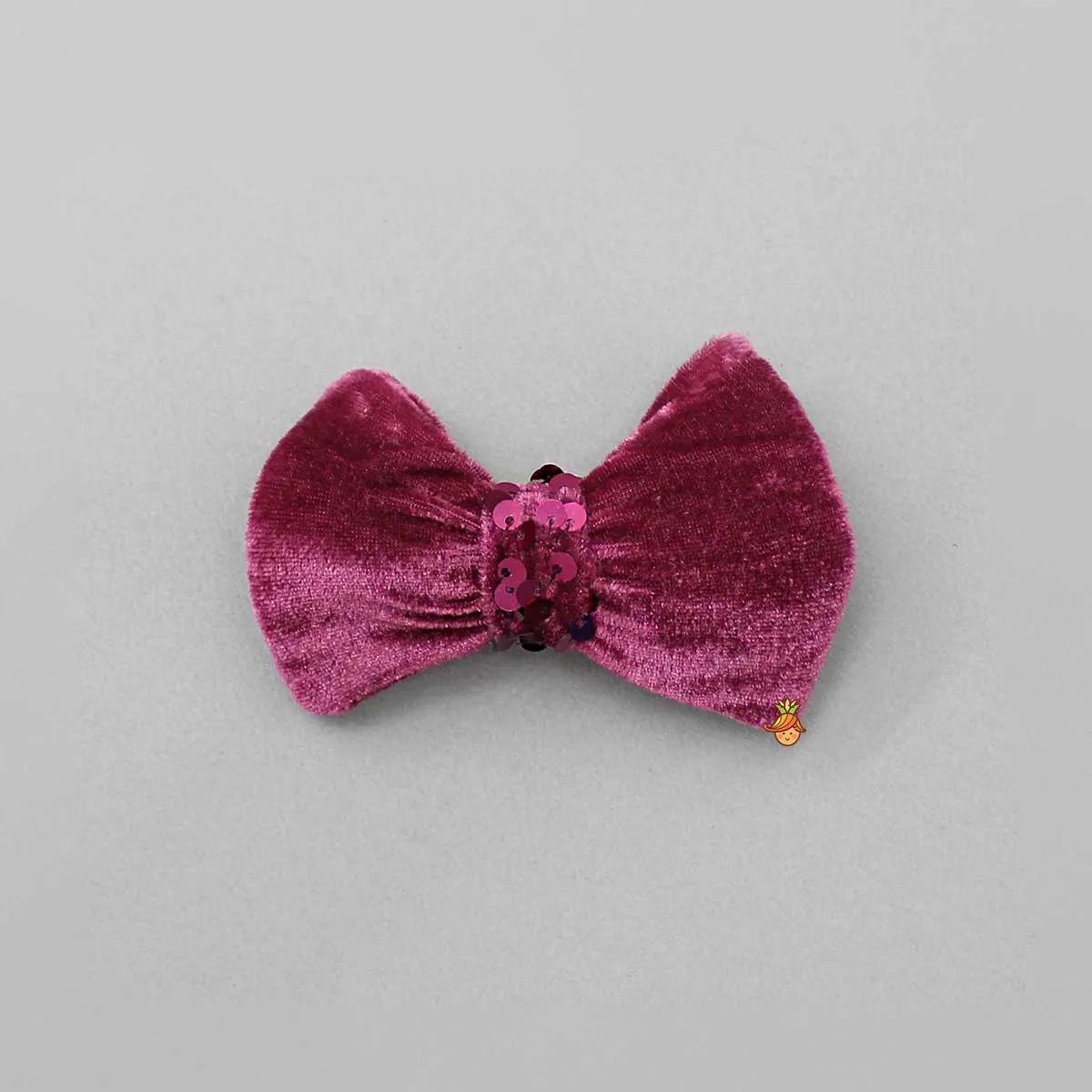 Pre Order: Stylish Sleeves Exquisite Dress With Velvet Hair Clip