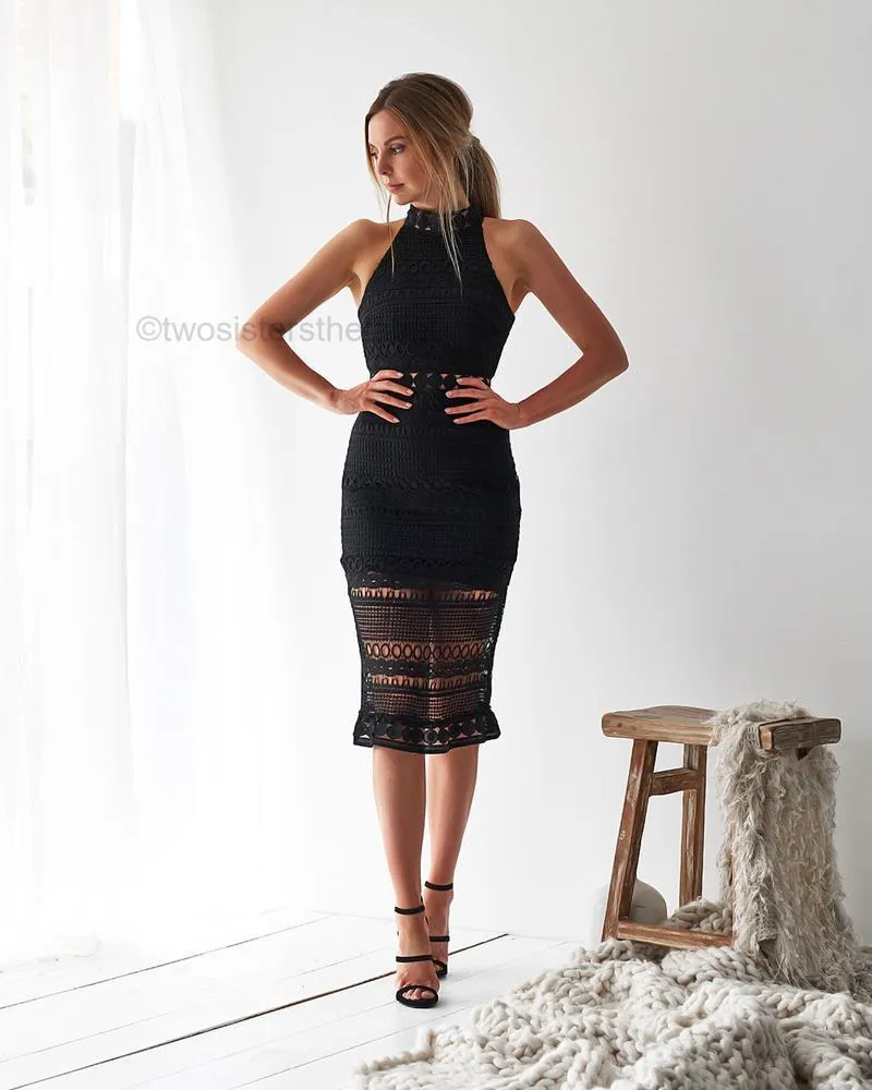 Rivers Midi Dress - Black