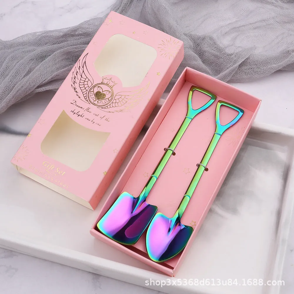Stainless Steel Shovel Spoon Watermelon Shovel Dessert Spoon Ice-Cream Spoon Creative Shovel