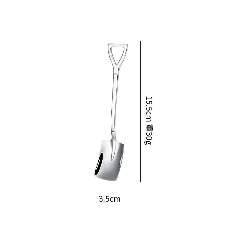 Stainless Steel Shovel Spoon Watermelon Shovel Dessert Spoon Ice-Cream Spoon Creative Shovel
