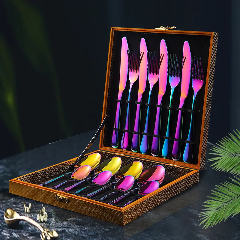 Stainless Steel Tableware Four Main Pieces Foreign Trade Gift Set Western Food Knife, Fork and Spoon