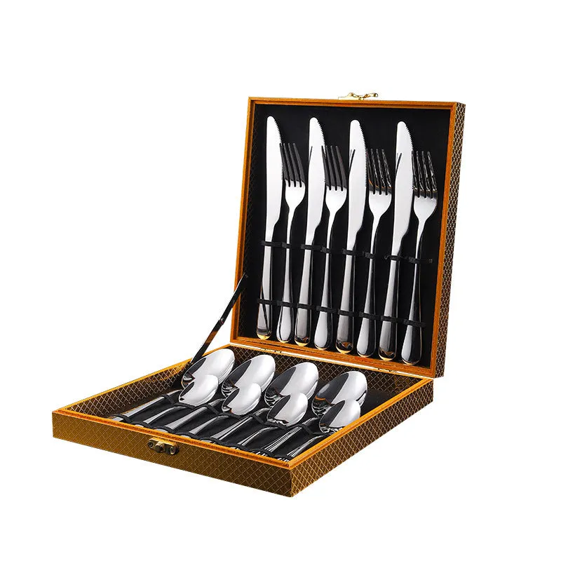 Stainless Steel Tableware Four Main Pieces Foreign Trade Gift Set Western Food Knife, Fork and Spoon