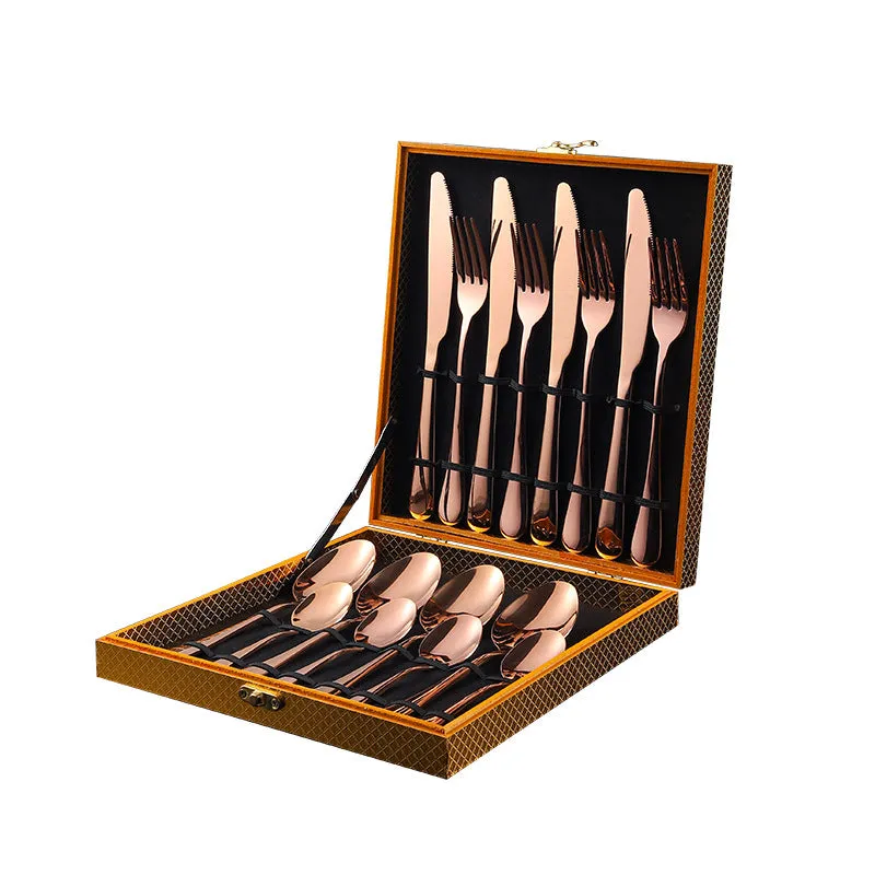 Stainless Steel Tableware Four Main Pieces Foreign Trade Gift Set Western Food Knife, Fork and Spoon