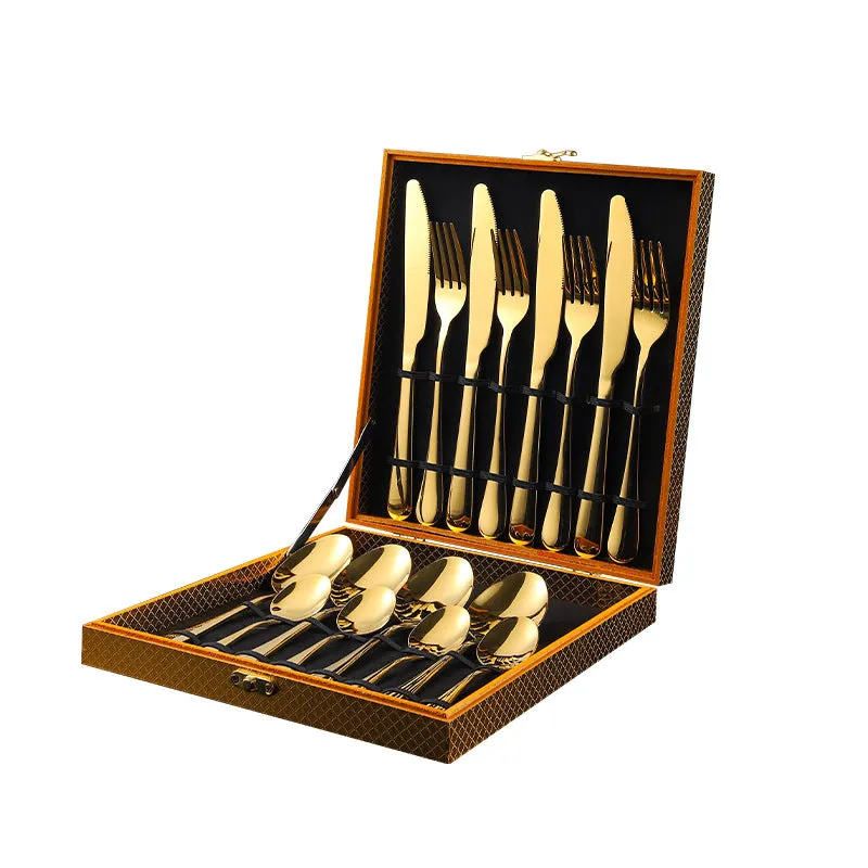 Stainless Steel Tableware Four Main Pieces Foreign Trade Gift Set Western Food Knife, Fork and Spoon
