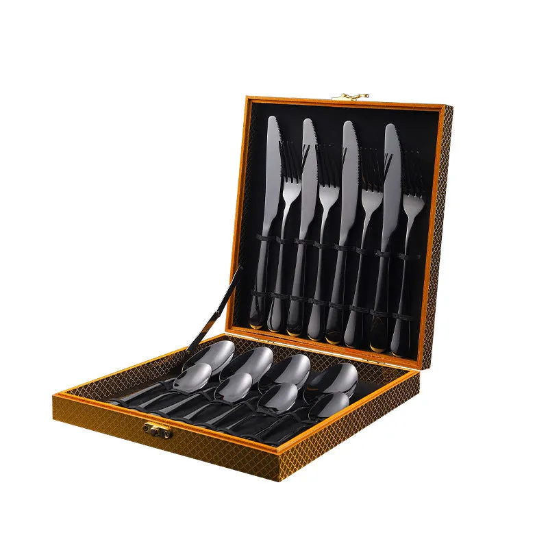 Stainless Steel Tableware Four Main Pieces Foreign Trade Gift Set Western Food Knife, Fork and Spoon