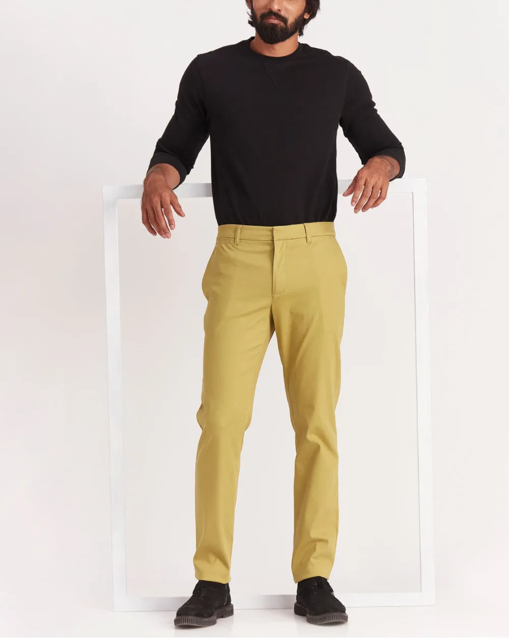 Tapered Fit Luxe Chinos - Granola Khaki