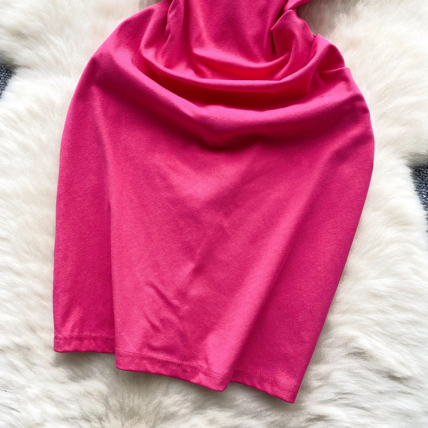 Twisted Knot Pleated Slip Dress