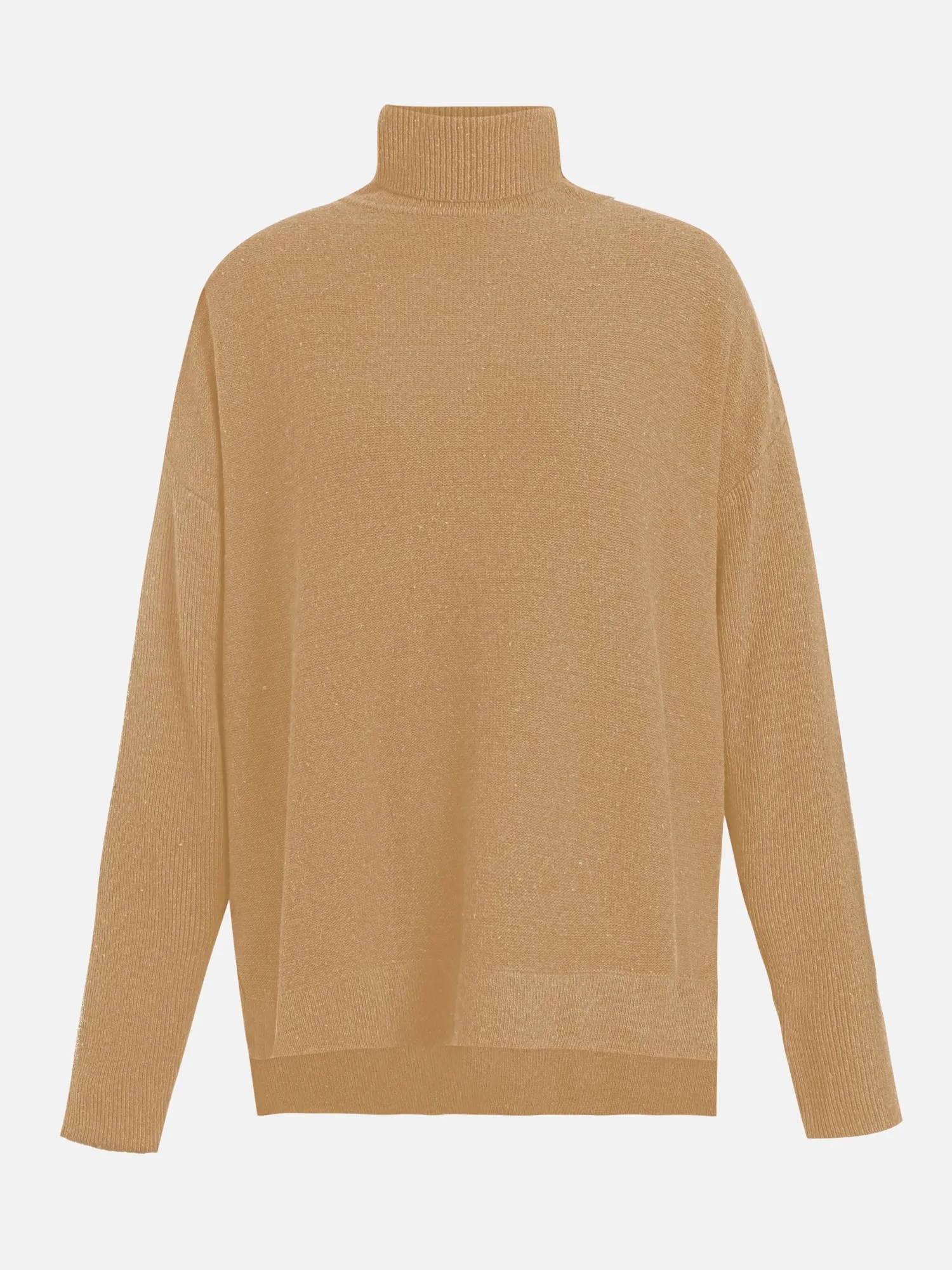 Wool-Blend Turtle Neck Pullover