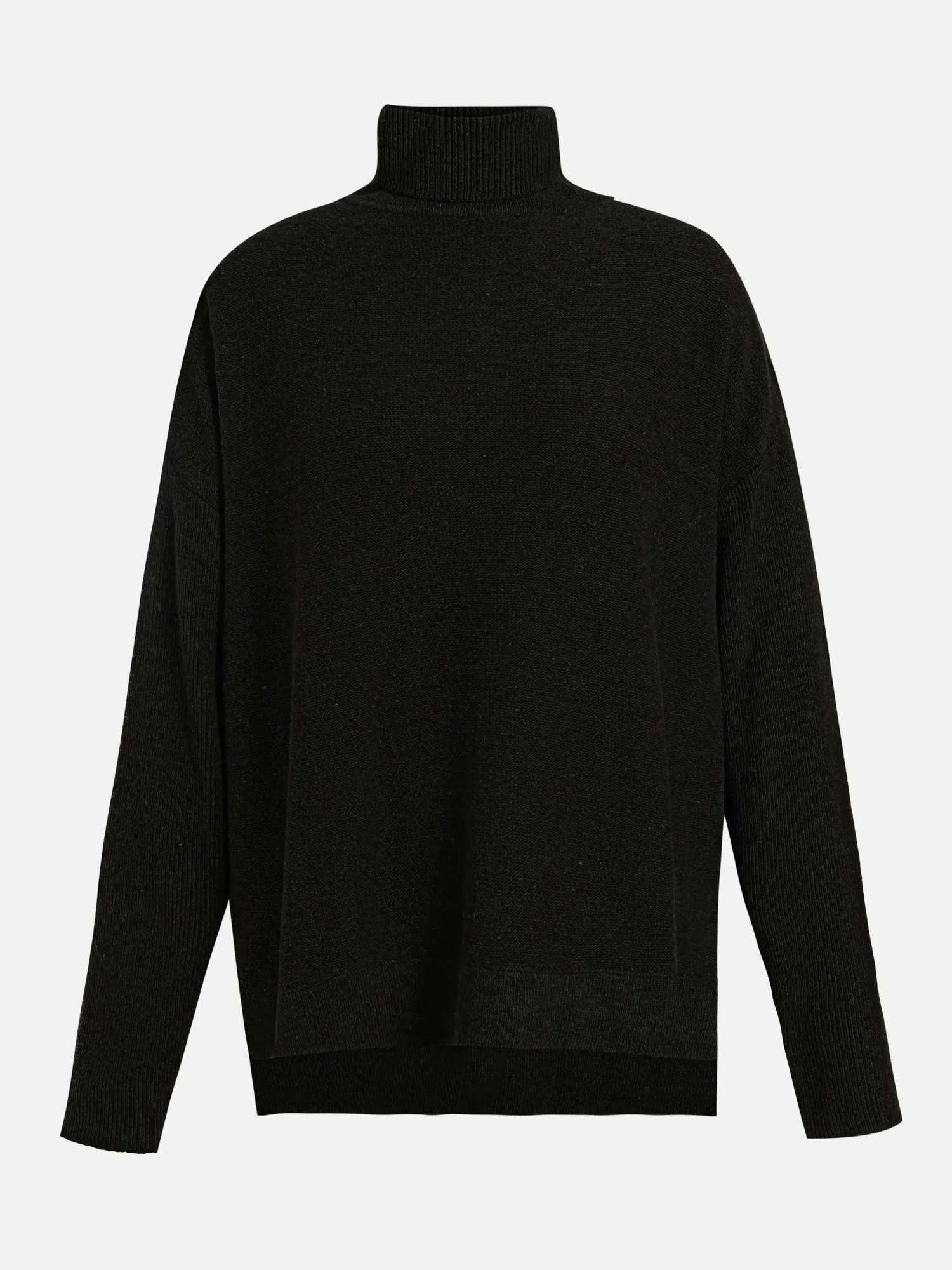 Wool-Blend Turtle Neck Pullover