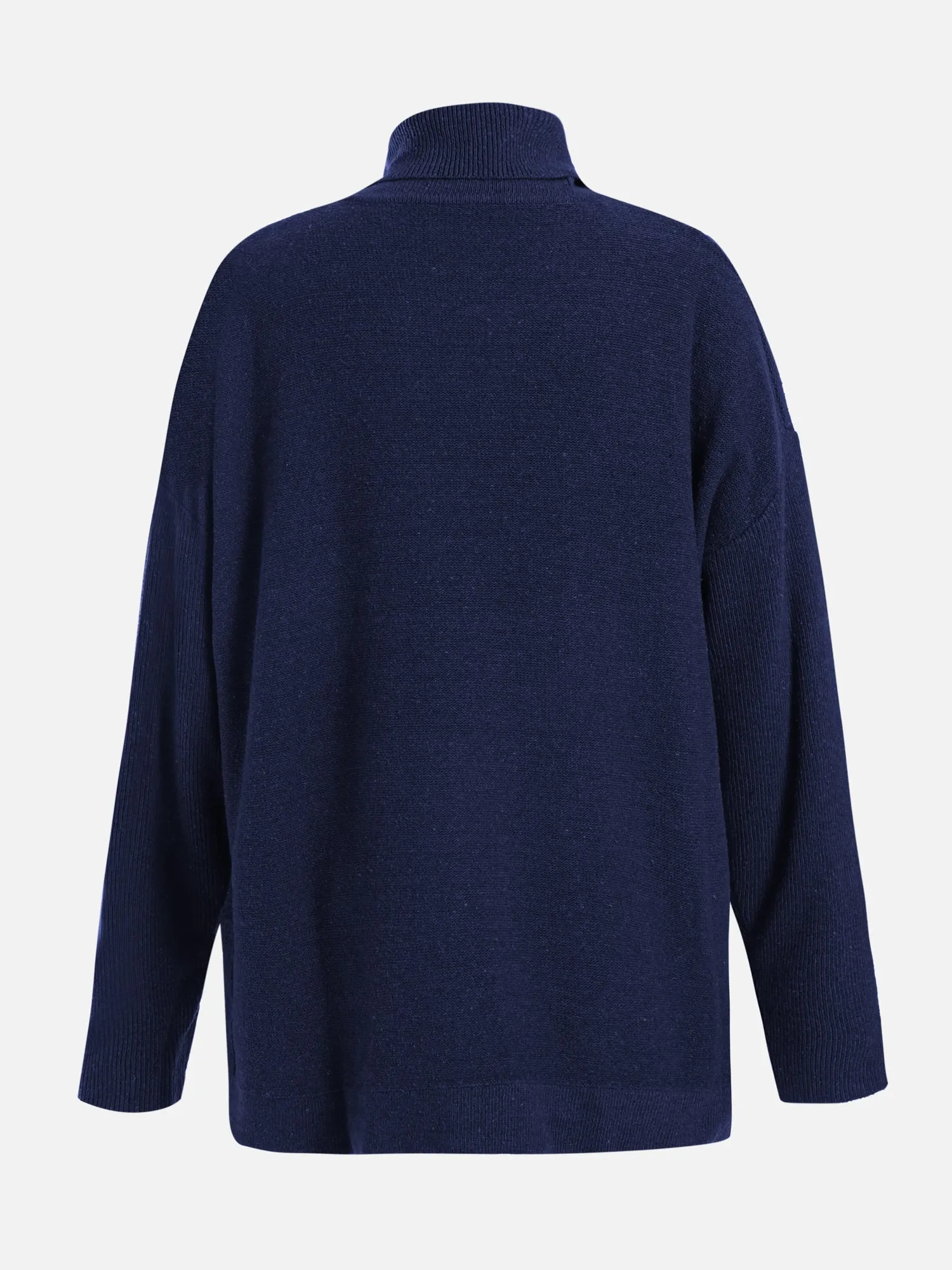 Wool-Blend Turtle Neck Pullover