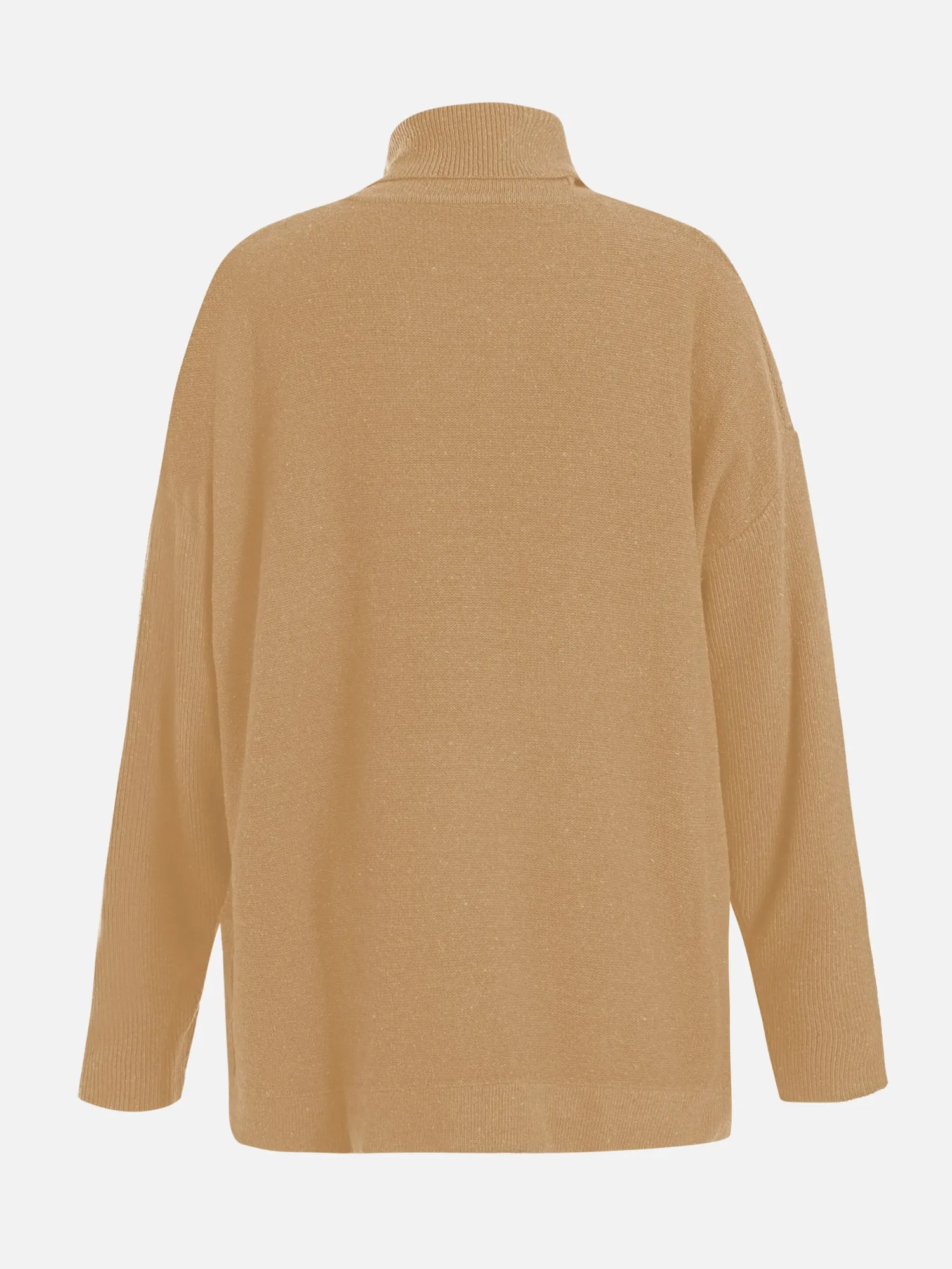 Wool-Blend Turtle Neck Pullover