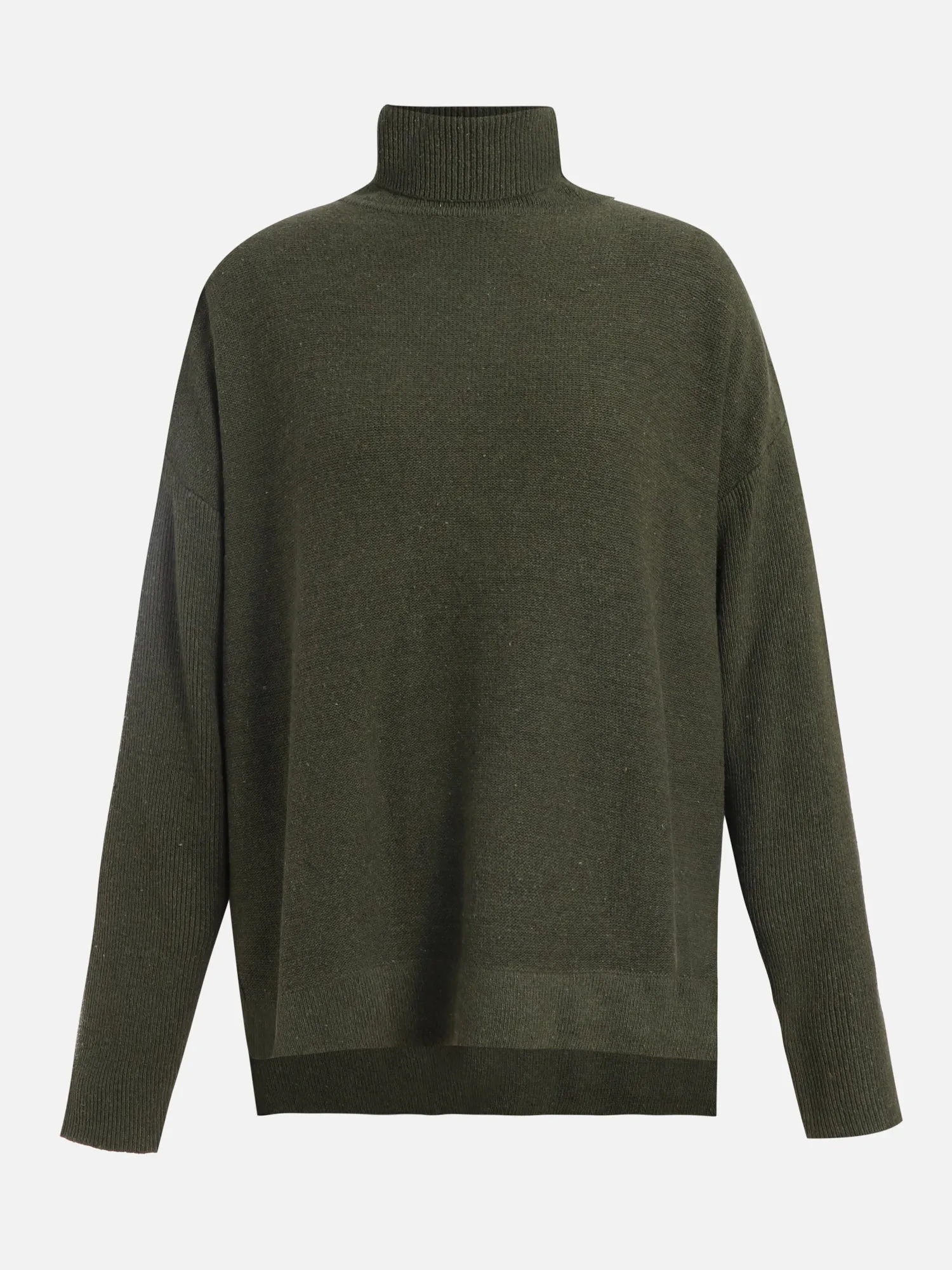 Wool-Blend Turtle Neck Pullover